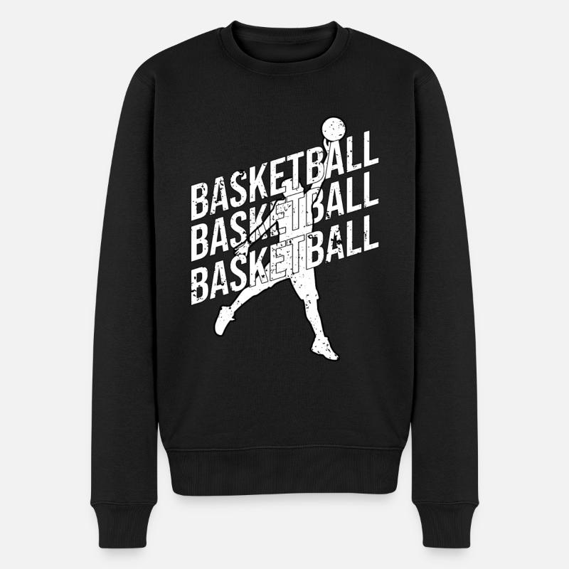Basketteur - Basket - BBall - Basket Ball - Pull Premium bio Homme - noir