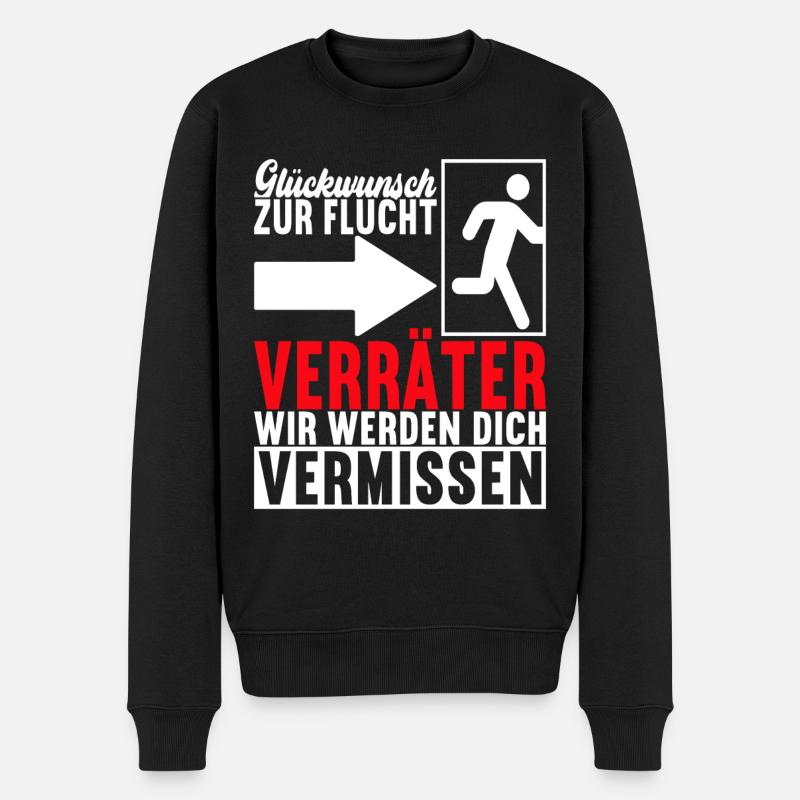 Abschiedsgeschenk Kollege Jobwechsel - Männer Premium Bio Pullover - Schwarz