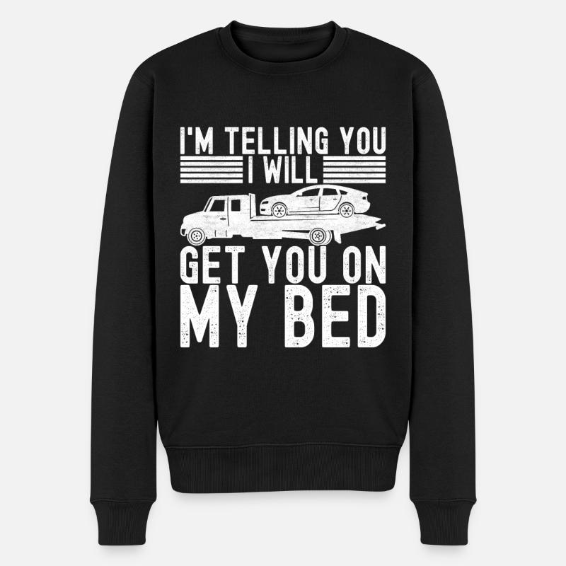 Abschleppwagen Abschleppdienst - Männer Premium Bio Pullover - Schwarz