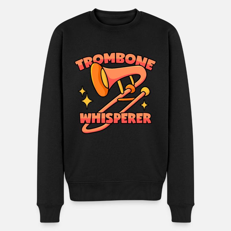 Trombone Chuchoteur - Pull Premium bio Homme - noir