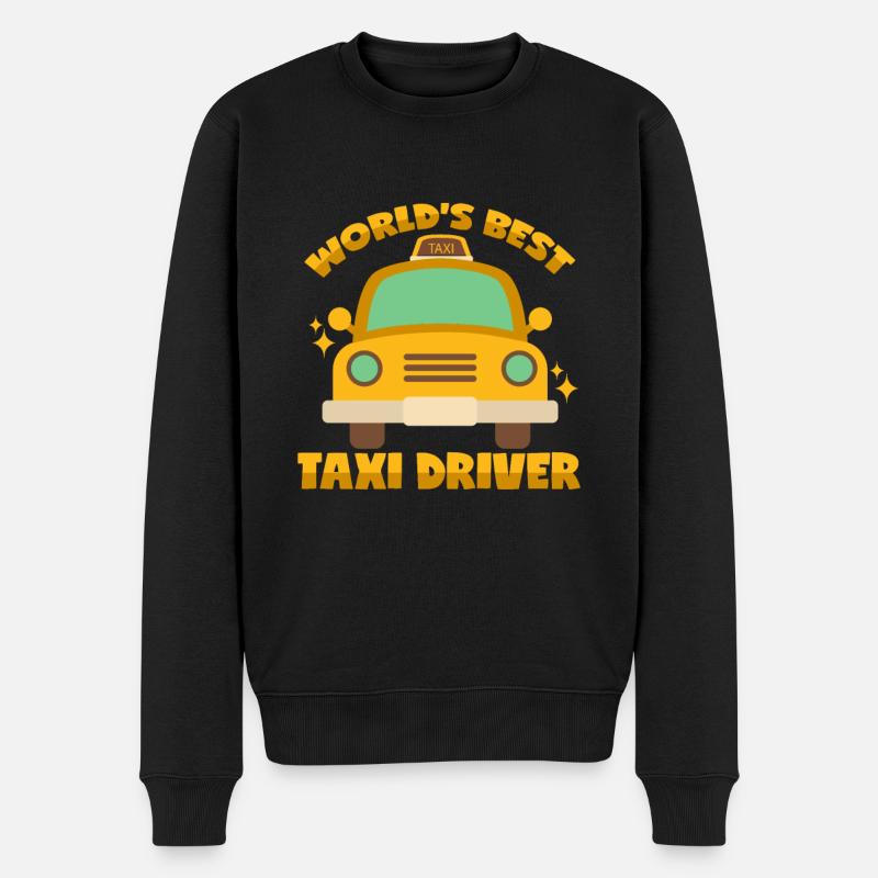 Bester Taxifahrer der Welt - Männer Premium Bio Pullover - Schwarz