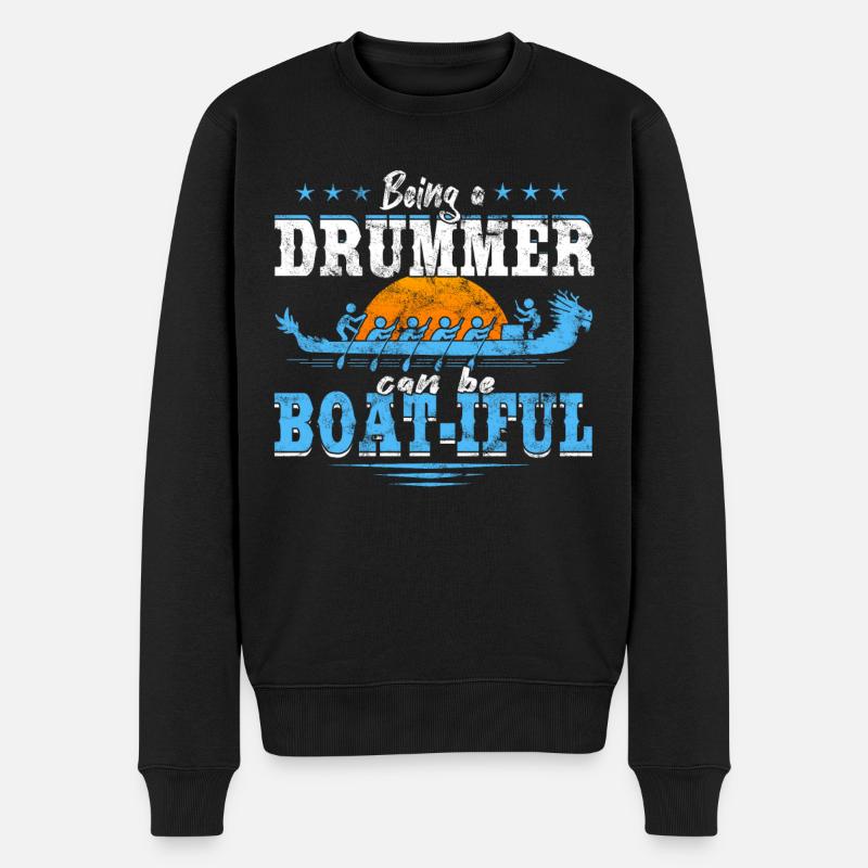 Course de bateaux-dragons chinois - Pull Premium bio Homme - noir