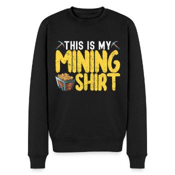 Gold Diggers Gold Mining - Men's Premium Organic Jumper - black - Front - Nico (187cm)
