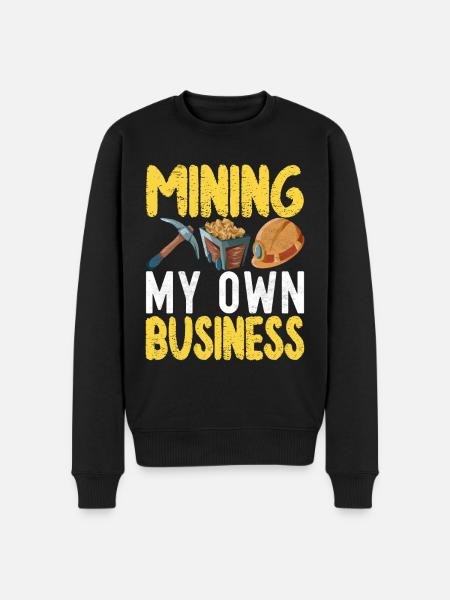 Gold Diggers Gold Mining - Men's Premium Organic Jumper - black