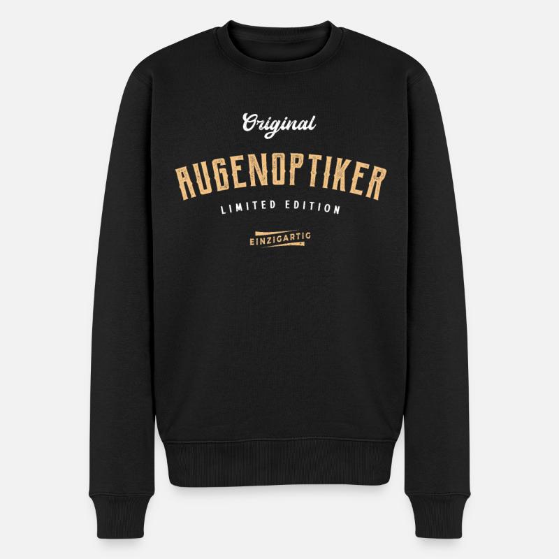 Augenoptiker Limited Edition - Männer Premium Bio Pullover - Schwarz