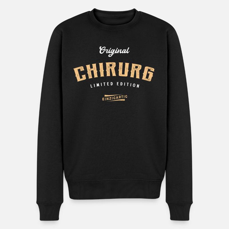 Chirurg Limited Edition - Männer Premium Bio Pullover - Schwarz