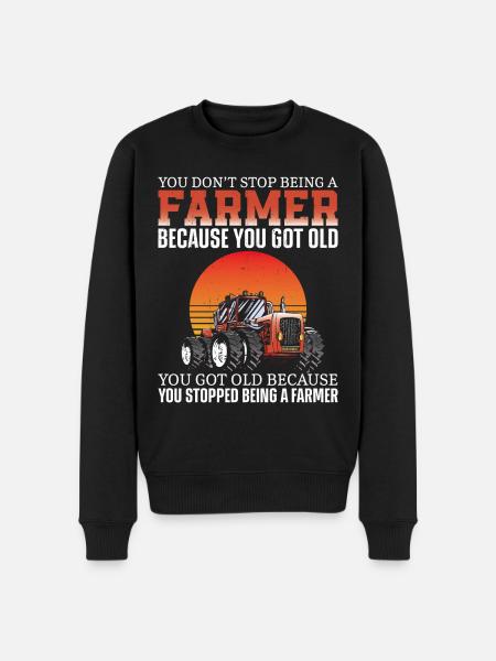 Farming Farmer Retired Grandpa - Men's Premium Organic Jumper - black