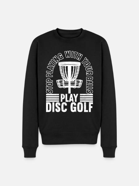 Disc Golf Disc Golfer - Men's Premium Organic Jumper - black