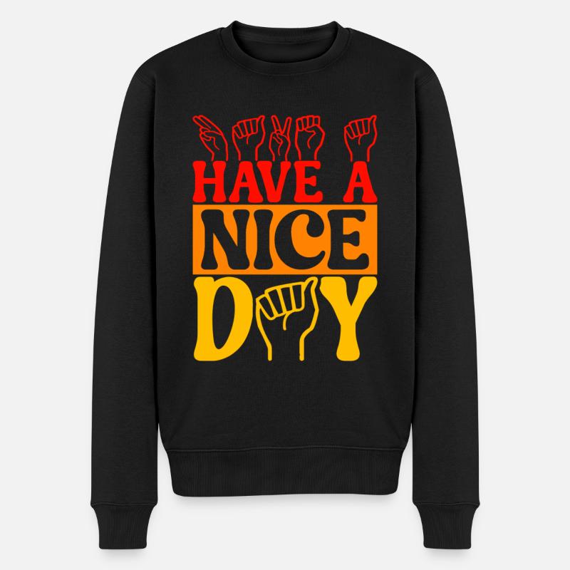 Sourds sourds muets sourds - Pull Premium bio Homme - noir