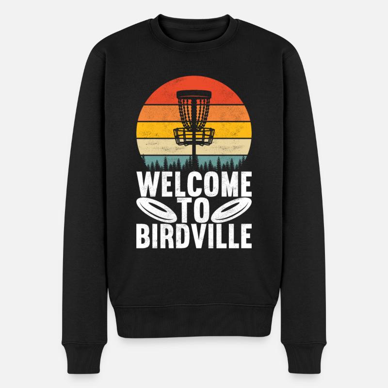 Disc Golf Disc Golfer - Men's Premium Organic Jumper - black