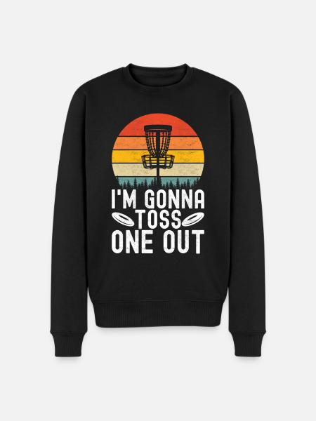 Disc Golf Disc Golfer - Men's Premium Organic Jumper - black