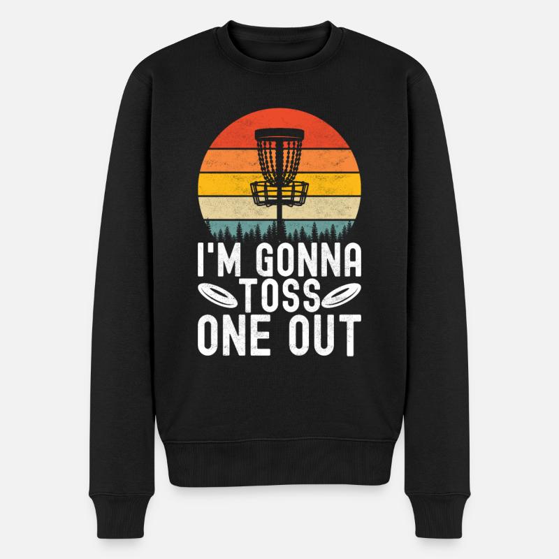 Disc Golf Disc Golfer - Men's Premium Organic Jumper - black