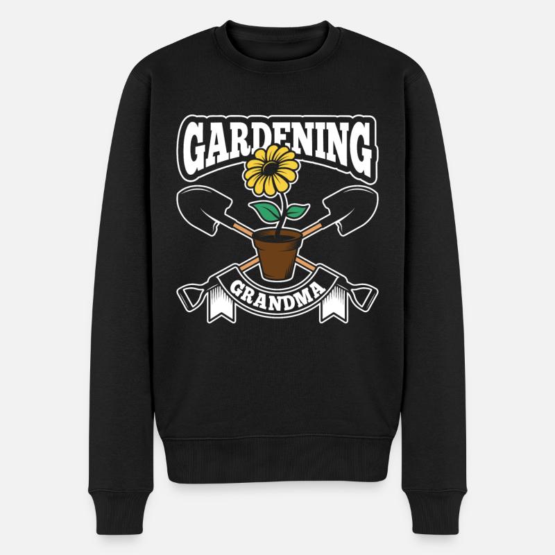 Jardinage Grand-mère Grand-mère Jardinier - Pull Premium bio Homme - noir