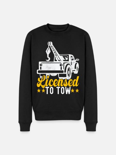 Abschleppwagen Abschleppdienst - Männer Premium Bio Pullover - Schwarz
