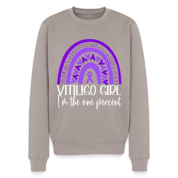 Vitiligo World Vitiligo Day - Männer Premium Bio Pullover - Taupe - Vorne - Nico (187cm)