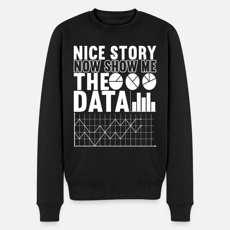 Data Scientist Data Analyst - Männer Premium Bio Pullover - Schwarz