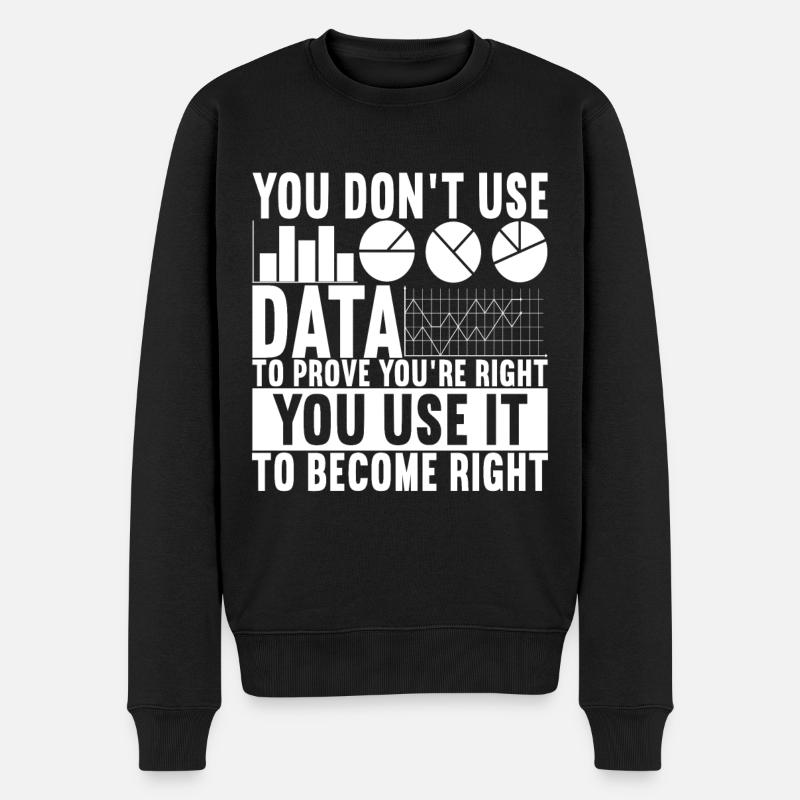Data Scientist Data Analyst - Männer Premium Bio Pullover - Schwarz
