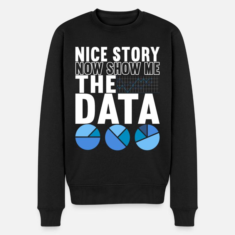 Data Scientist Data Analyst - Männer Premium Bio Pullover - Schwarz