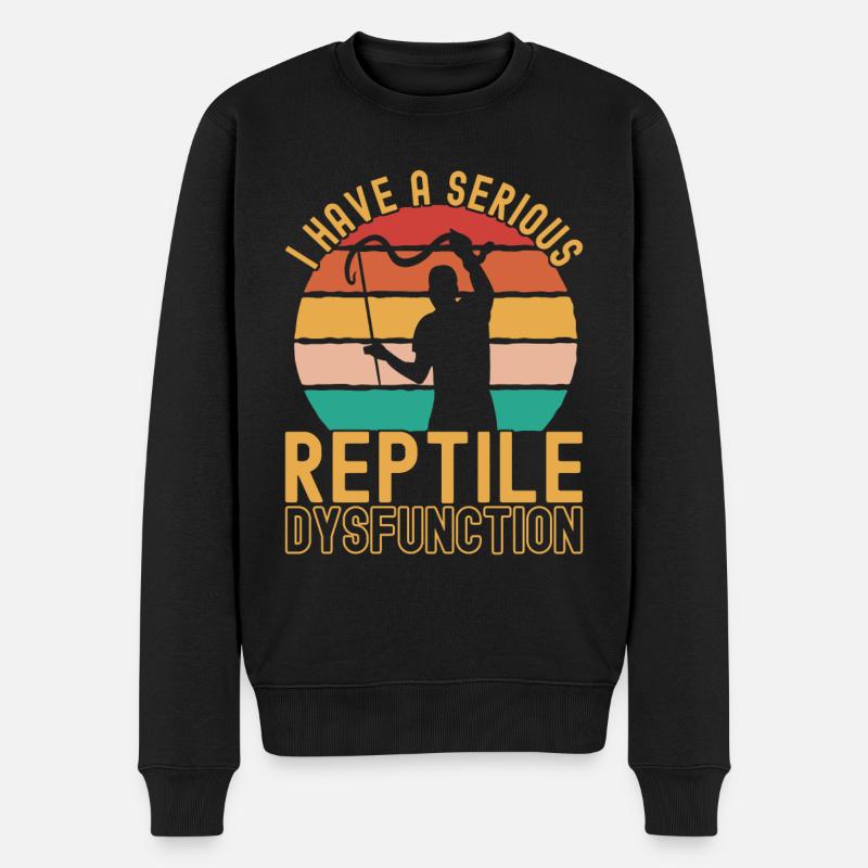 Herpetologie Schlangenfänger - Männer Premium Bio Pullover - Schwarz