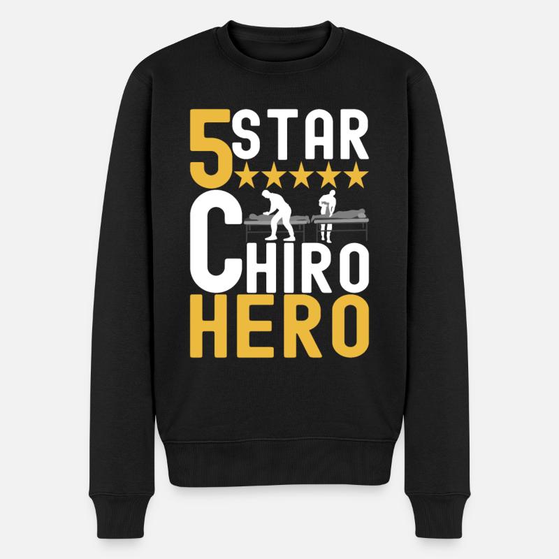 Chiropractor Chiropractic Physiotherapy - Men's Premium Organic Jumper - black