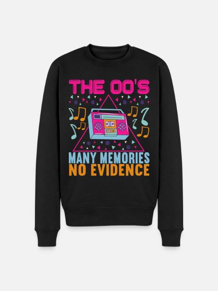 90s 90s 90s Party - Men's Premium Organic Jumper - black