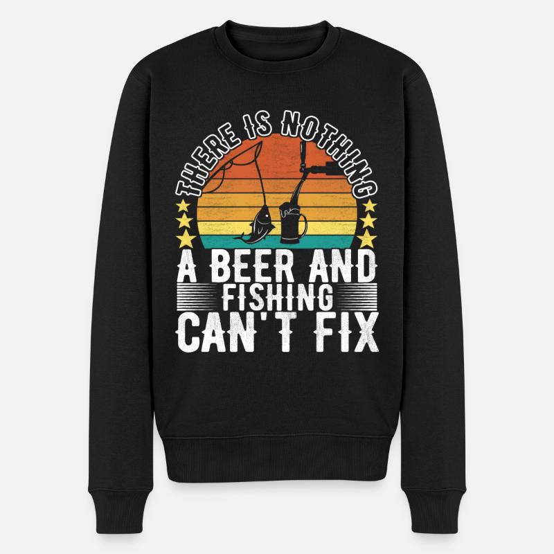 Pêcheur de bière - Pull Premium bio Homme - noir