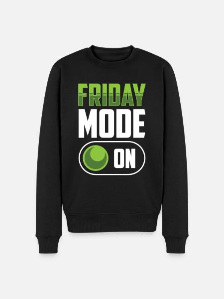Friday Mode A Finally Friday Sarcastic - Men's Premium Organic Jumper - black