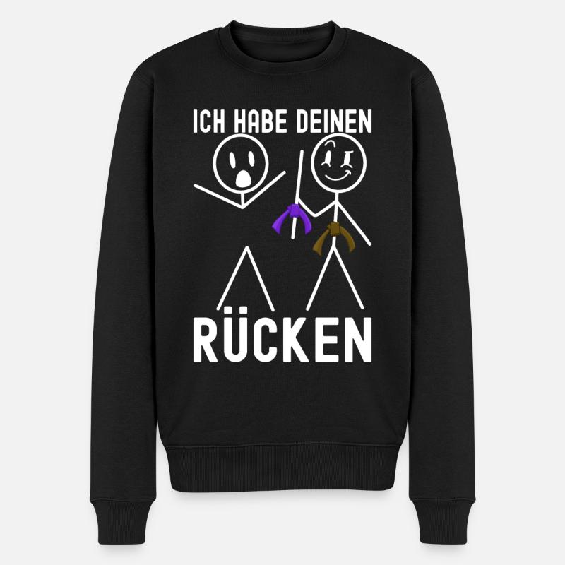 Brazilian Jiu-Jitsu BJJ Grappling - Männer Premium Bio Pullover - Schwarz