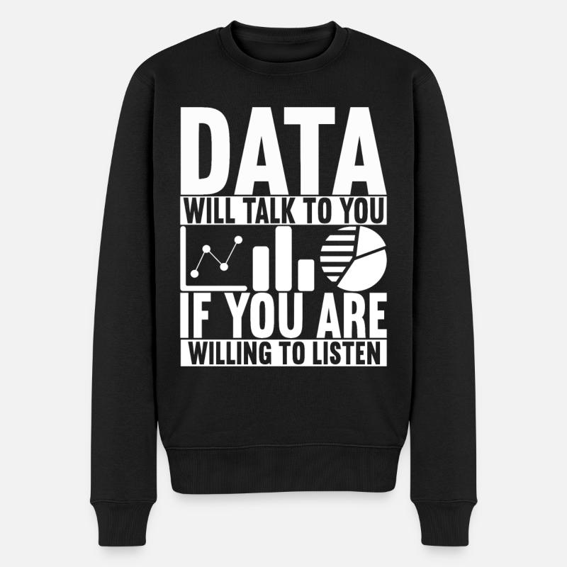 Data Scientist Data Analyst - Männer Premium Bio Pullover - Schwarz