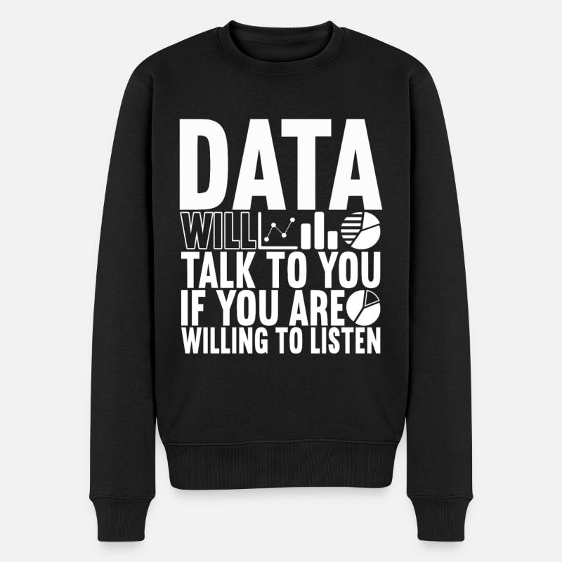 Data Scientist Data Analyst - Männer Premium Bio Pullover - Schwarz