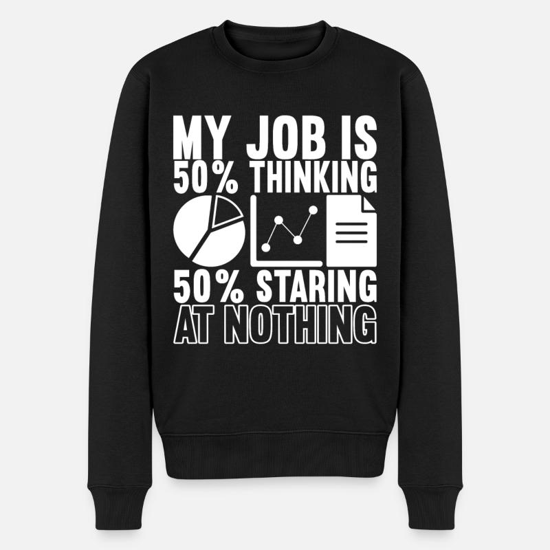 Data Scientist Data Analyst - Männer Premium Bio Pullover - Schwarz