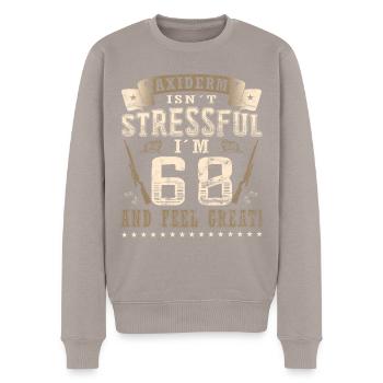 Präparatoren 68. Geburtstag Präparatoren - Männer Premium Bio Pullover - Taupe - Vorne - Nico (187cm)