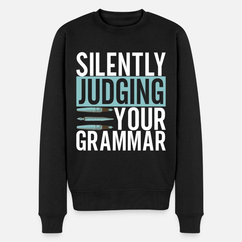 Professeur d’anglais Englisch Lehrer - Pull Premium bio Homme - noir
