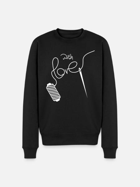 Seamstress Sewing Seamstress - Men's Premium Organic Jumper - black