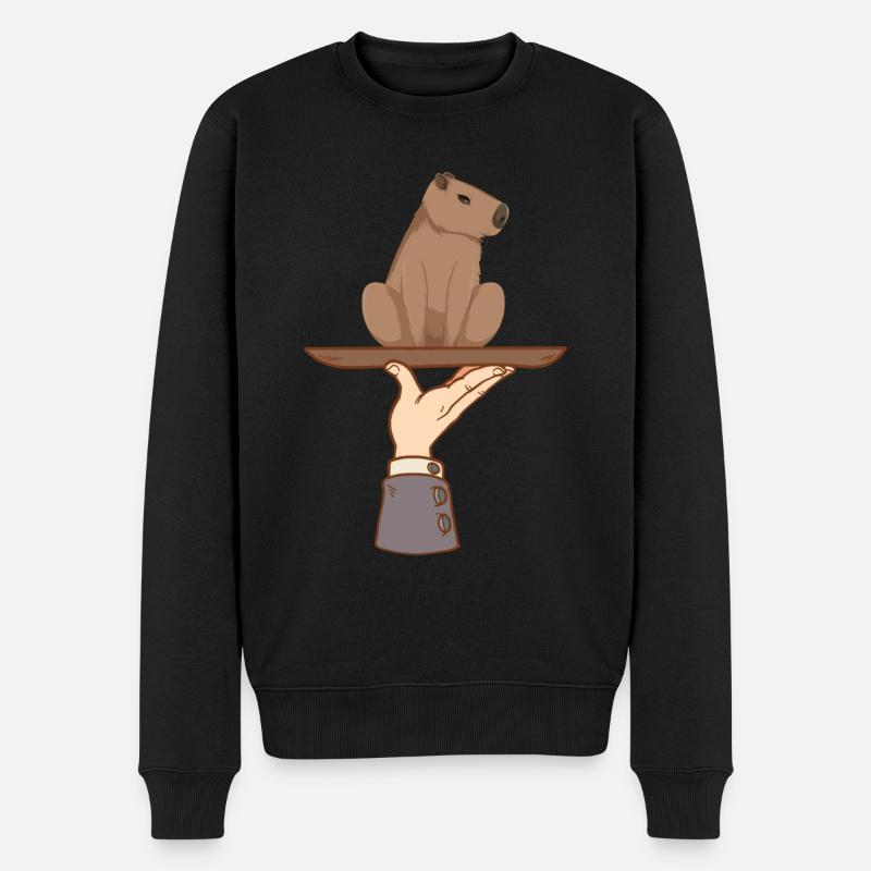 Capybara - Pull Premium bio Homme - noir