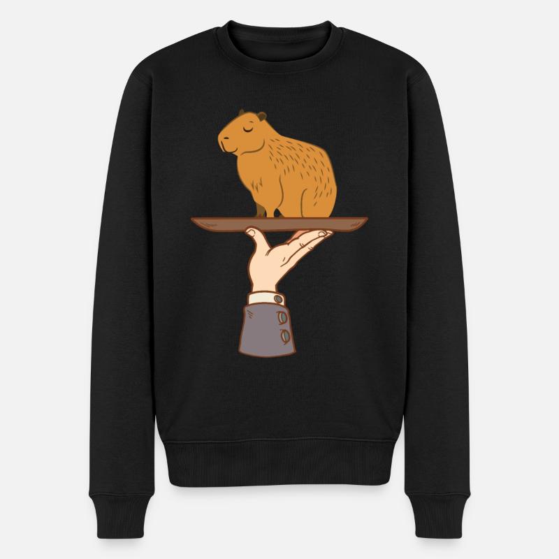 Capybara - Pull Premium bio Homme - noir