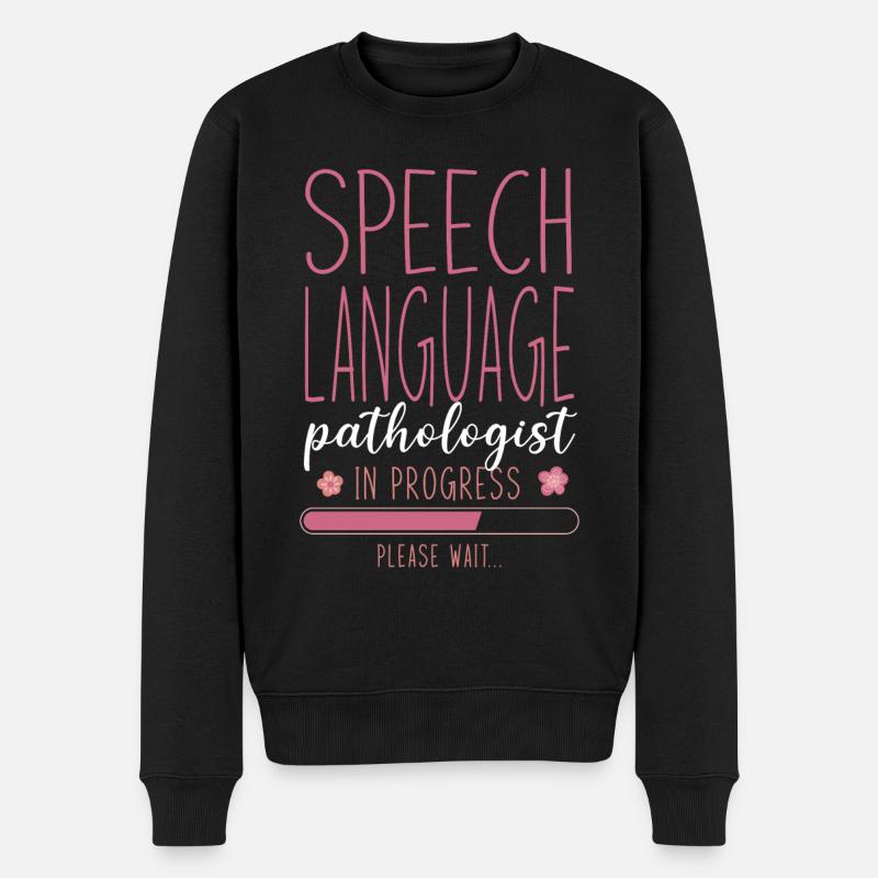 Speech Therapist Therapy Assistant - Männer Premium Bio Pullover - Schwarz