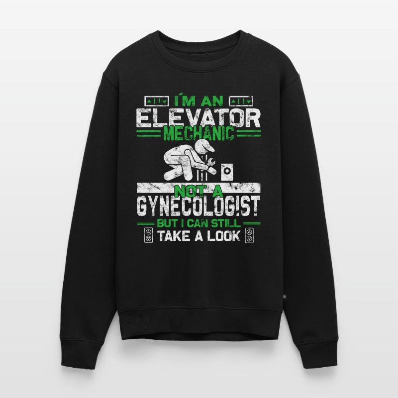 Installation Technician Elevator Mechanic Men's Premium Organic Jumper