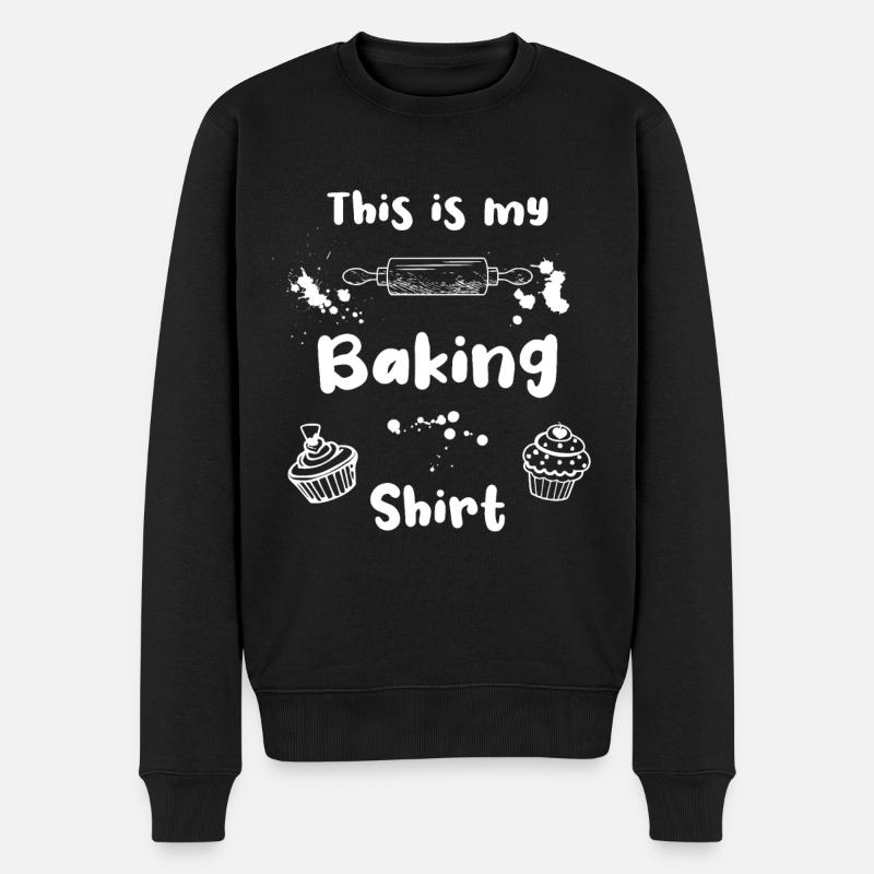 Baking Kitchen Roller Cupcake Baking - Men's Premium Organic Jumper - black