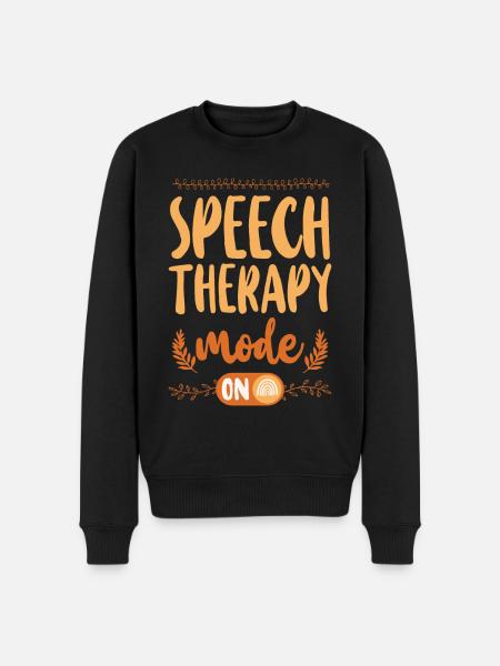 Speech Therapist Therapy Assistant - Men's Premium Organic Jumper - black