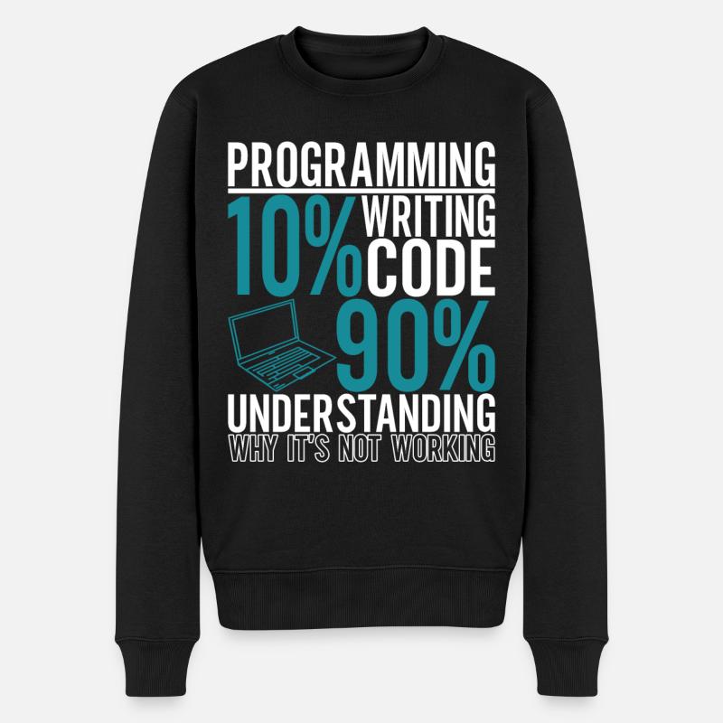 Programmer Computer Scientist - Men's Premium Organic Jumper - black