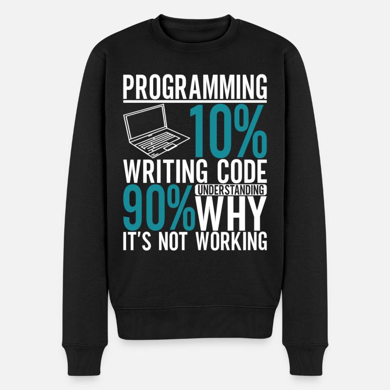 Programmeur Informaticien - Pull Premium bio Homme - noir