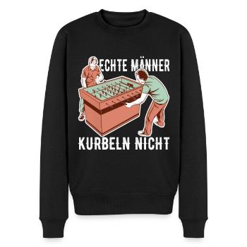 Tischfussball Tischkicker - Männer Premium Bio Pullover - Schwarz - Vorne - Nico (187cm)