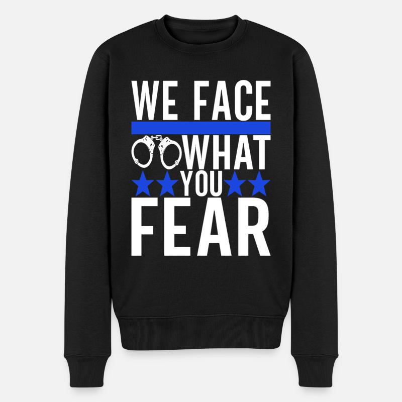 Policier - Pull Premium bio Homme - noir