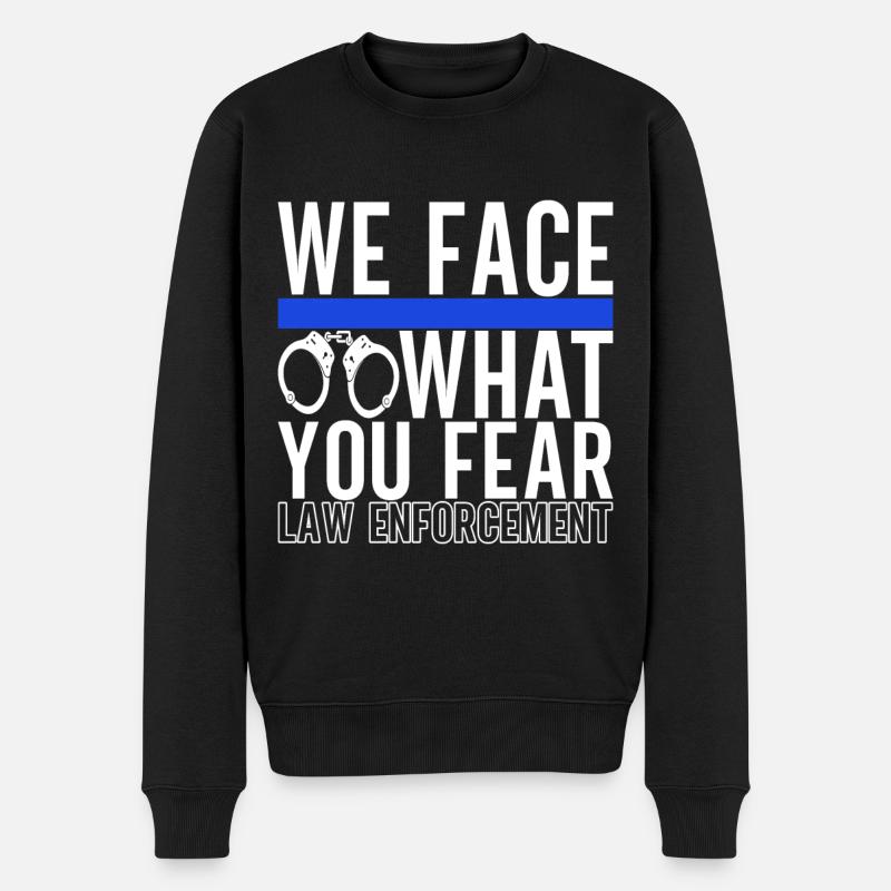 Policier - Pull Premium bio Homme - noir