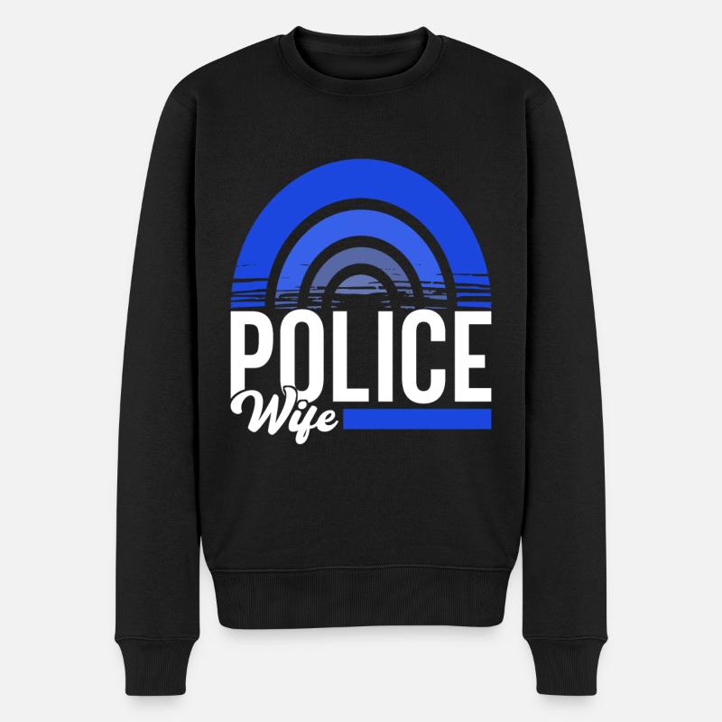 Policier - Pull Premium bio Homme - noir