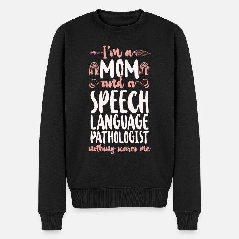 Speech Therapist Therapy Assistant - Männer Premium Bio Pullover - Schwarz