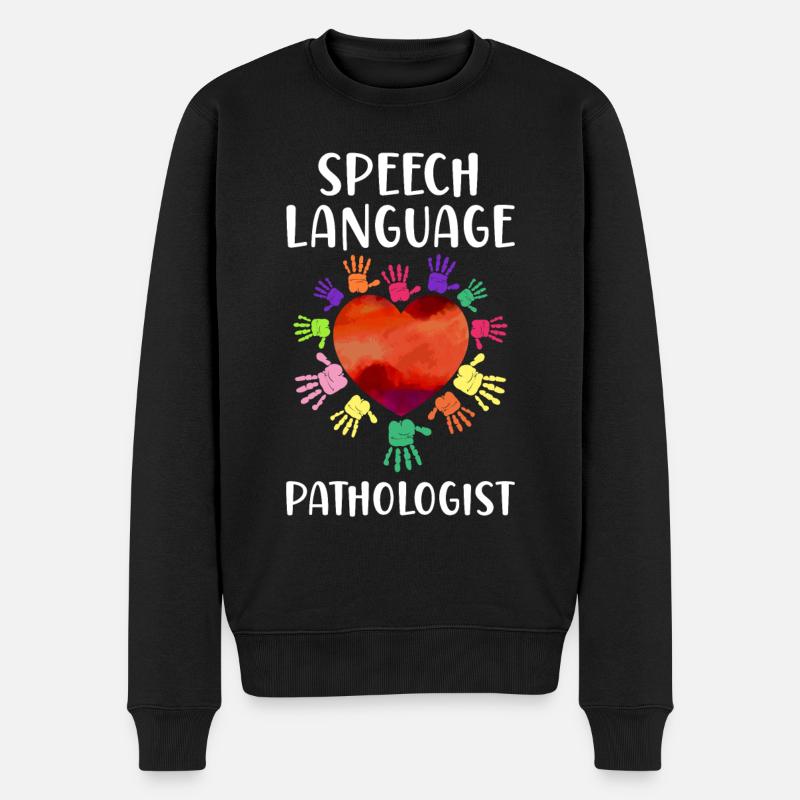 Speech Therapist Therapy Assistant - Männer Premium Bio Pullover - Schwarz