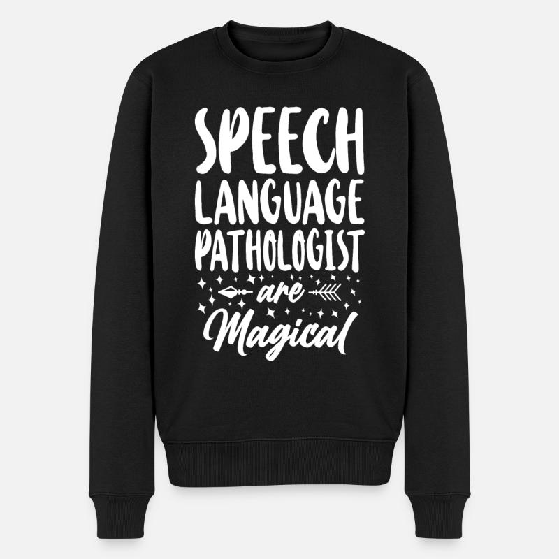 Speech Therapist Therapy Assistant - Männer Premium Bio Pullover - Schwarz