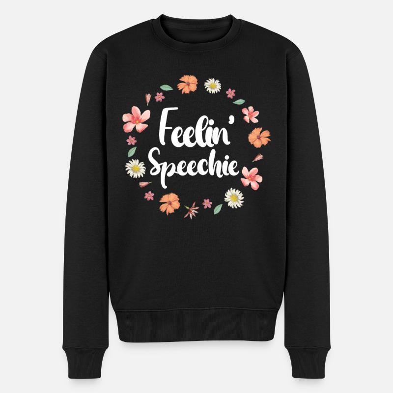 Speech Therapist Therapy Assistant - Männer Premium Bio Pullover - Schwarz